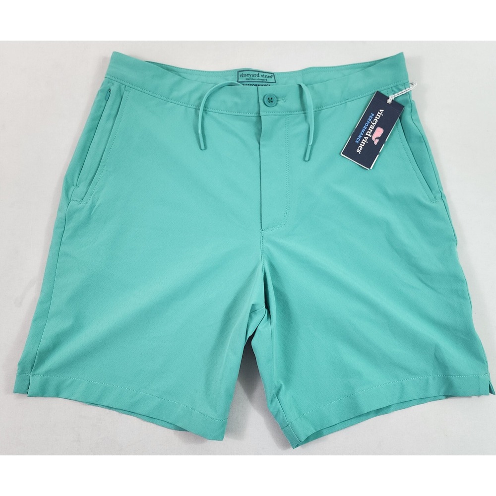 Vineyard Vines Performance Sandbar Shorts Mens 32 8in Lagoon Blue 1M001176 NWT
